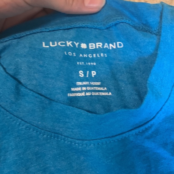 Sky Blue lucky brand tee shirt - Picture 3 of 5